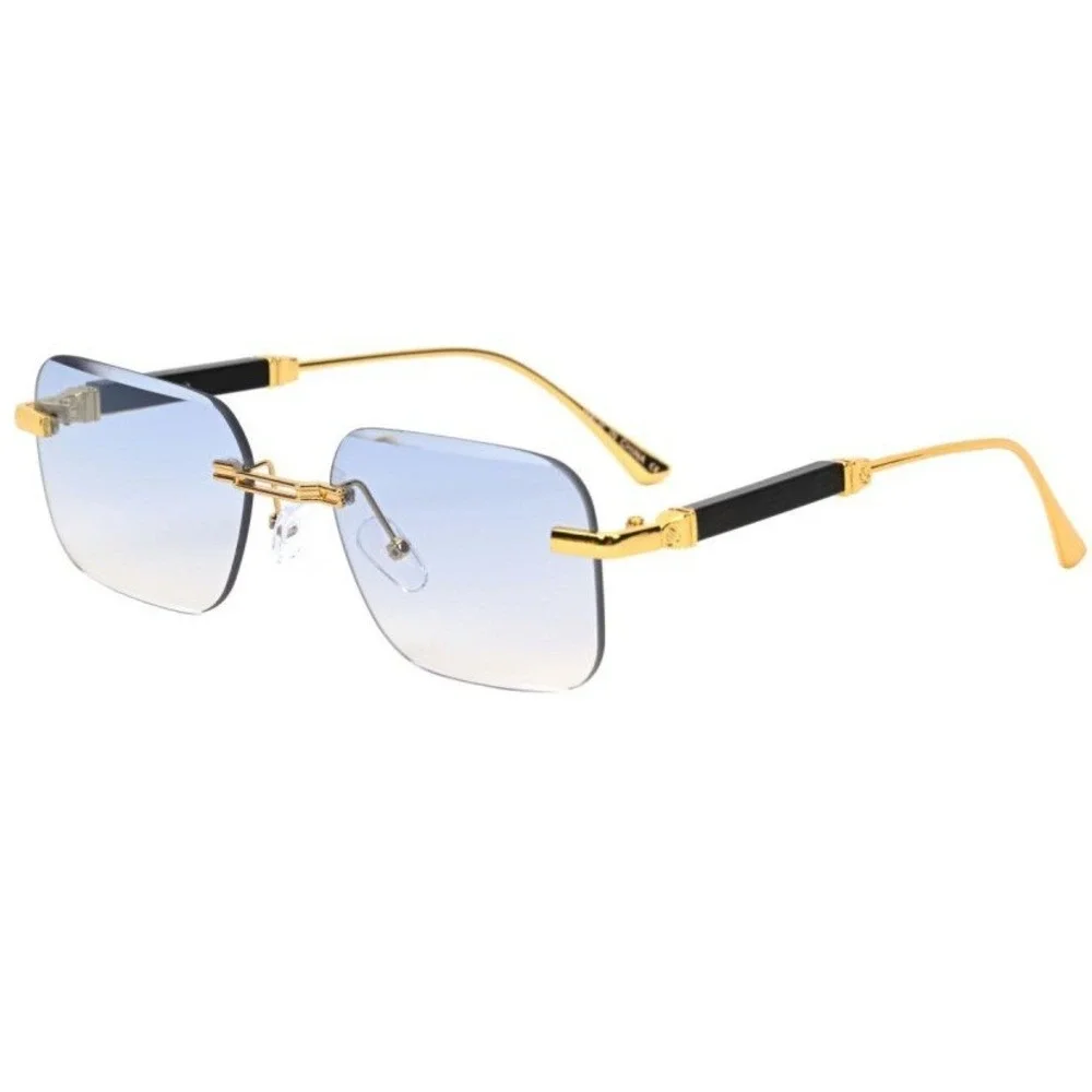 WomenGradient Blue Lens Sunglasses Stylish Square Modern UV400 Outfit Shades New